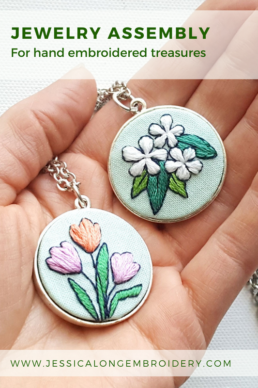 Assembling Hand Embroidered Jewelry