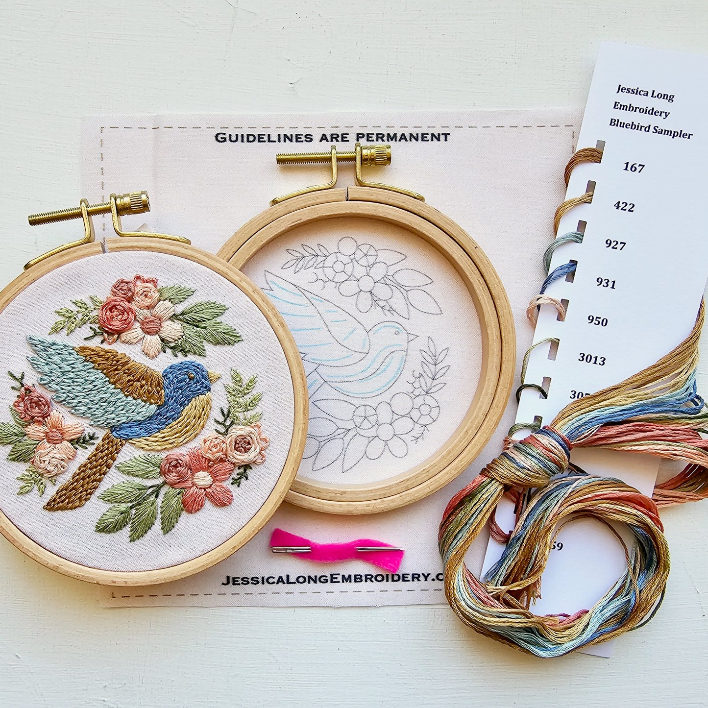 Bluebird Sampler Embroidery Kit
