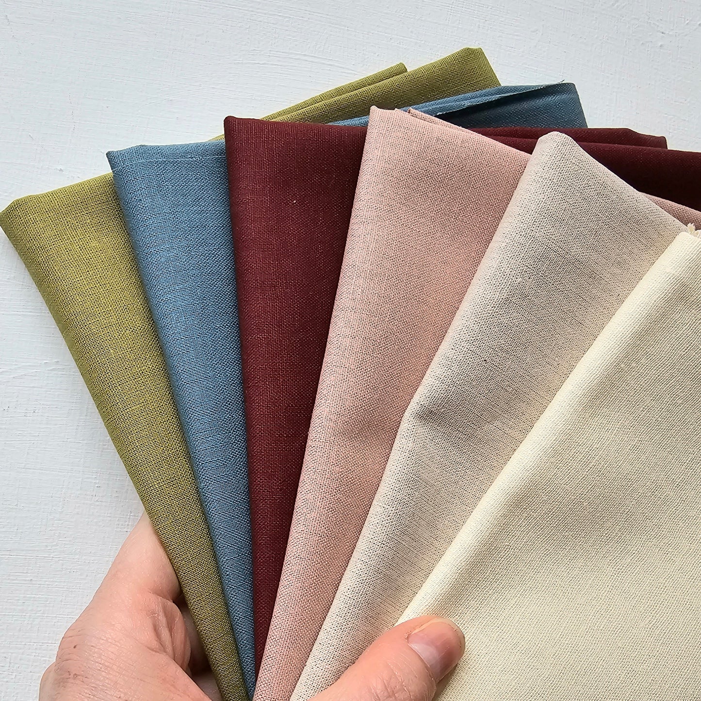 Essex Linen Blend Fabric Bundle: Heirloom