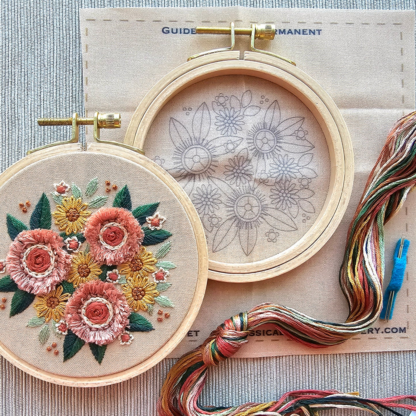 Harvest Bouquet Embroidery Kit