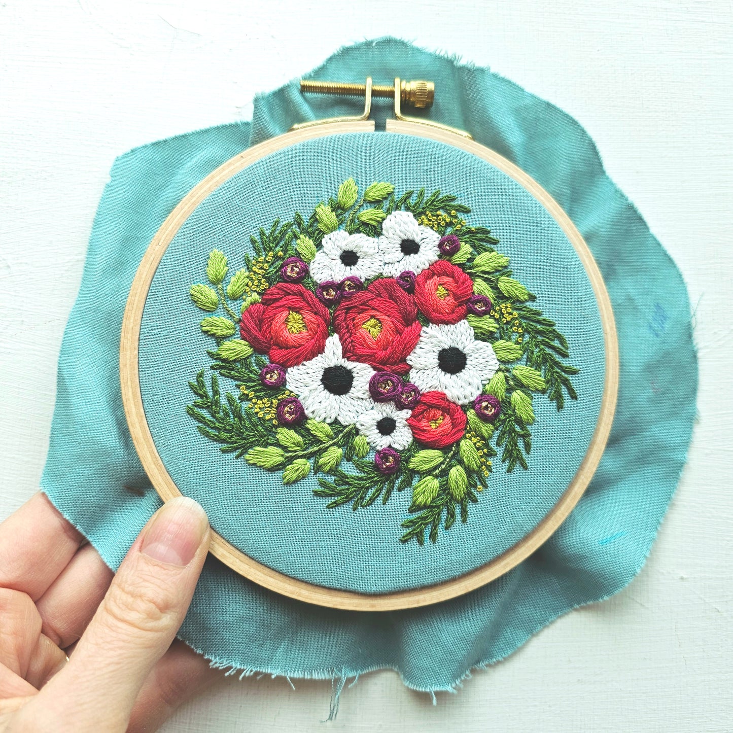 Festive Flora Embroidery Patterns (PDF)