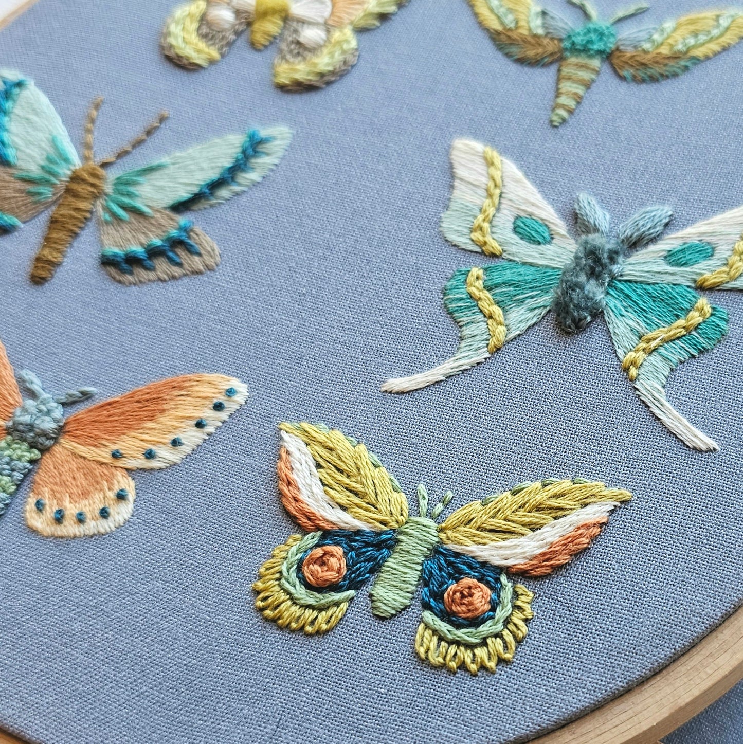 Moth Sampler Embroidery Pattern (PDF)