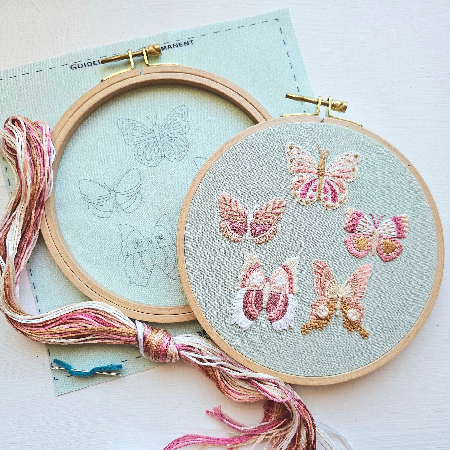 Butterfly Sampler Embroidery Kit