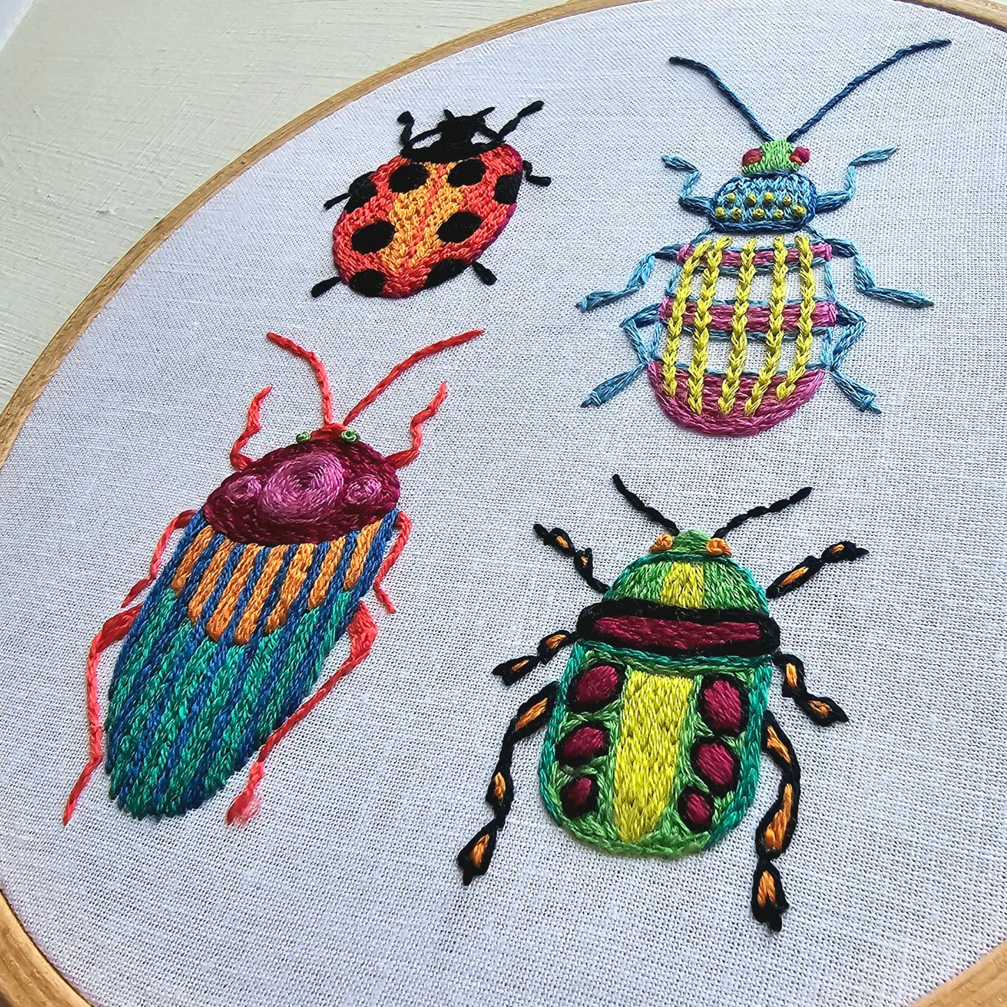 Beetle Collection Embroidery Pattern (PDF)
