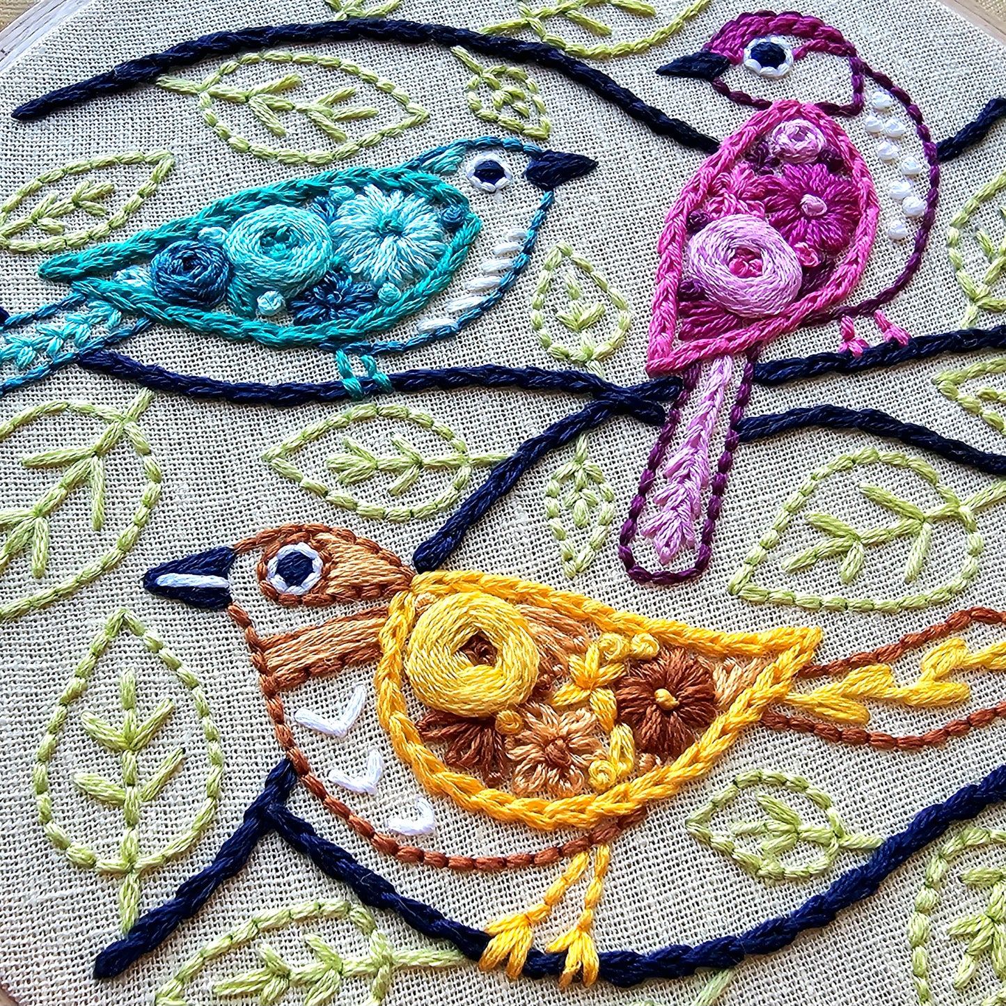 Birds of a Feather Embroidery Pattern (PDF)