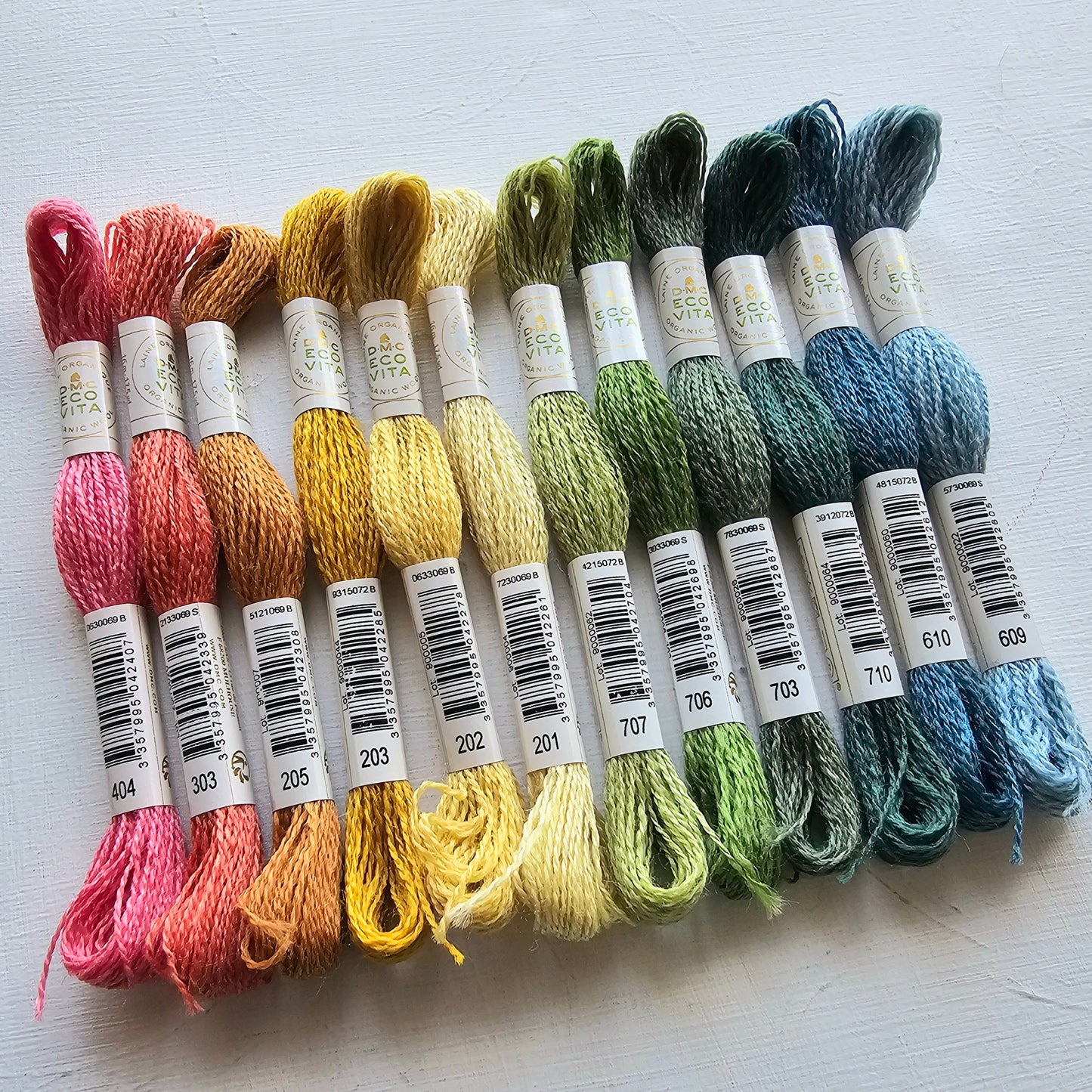 DMC Eco Vita Wool Thread Bundle: Soft Rainbow