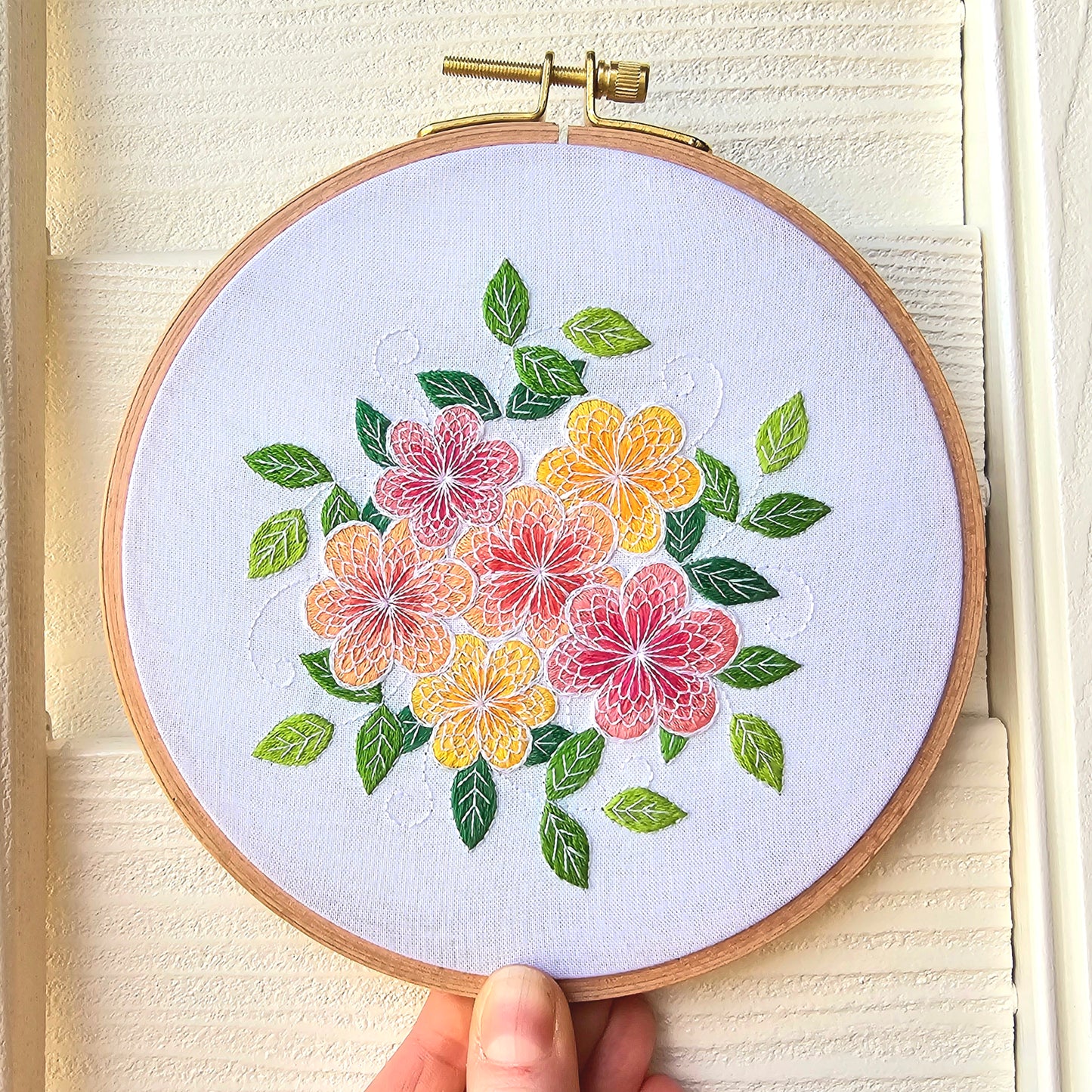 Lacy Flowers Embroidery Pattern (PDF)
