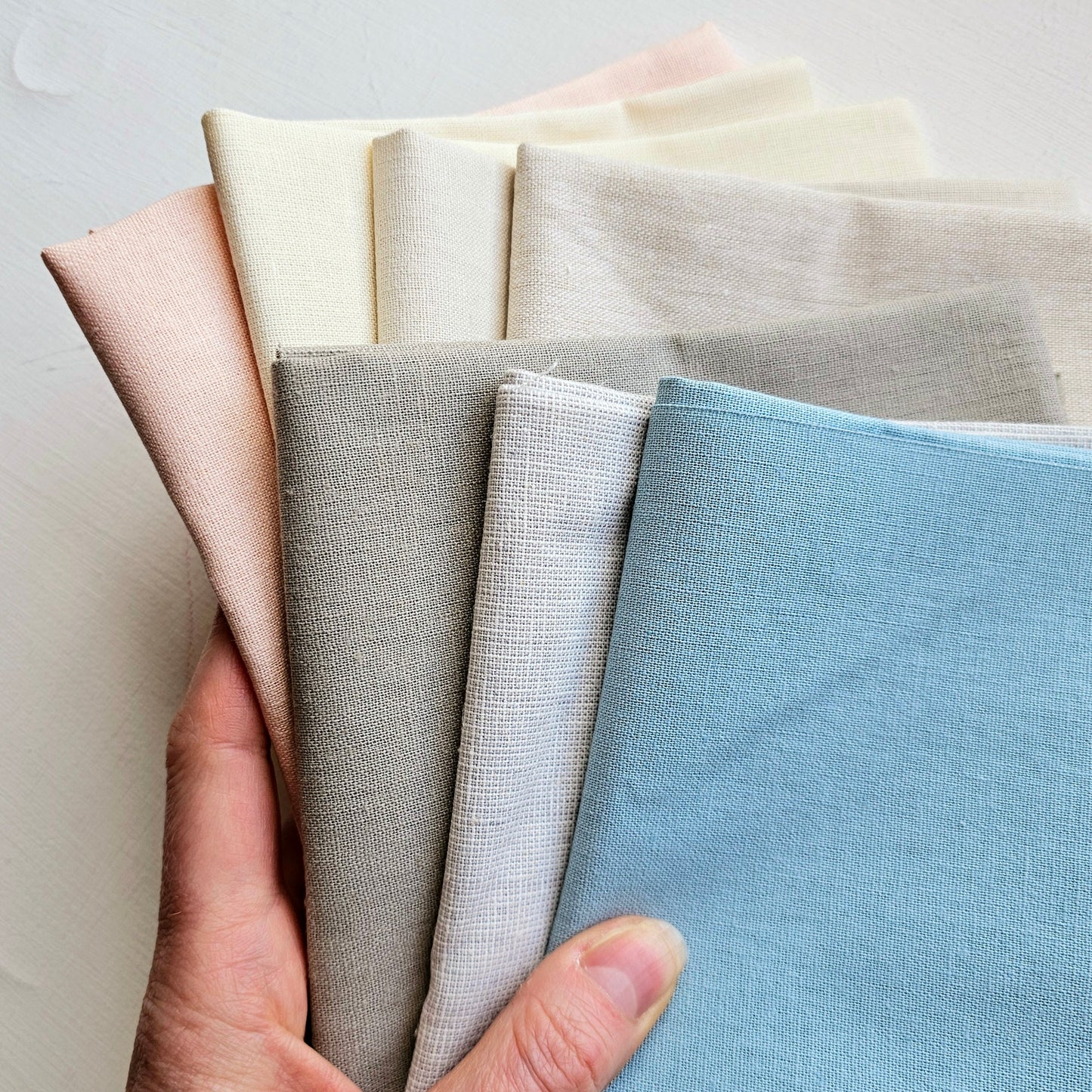 Essex Linen Blend Fabric Bundle: Soft Hues