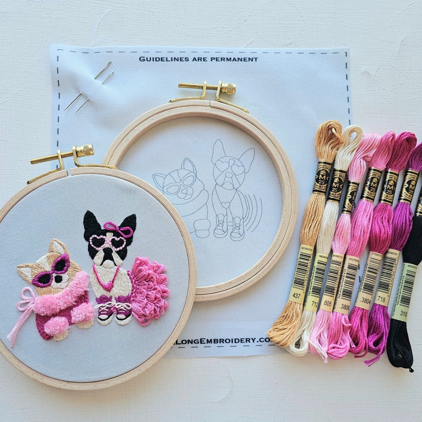 Pawty Time Embroidery Kit
