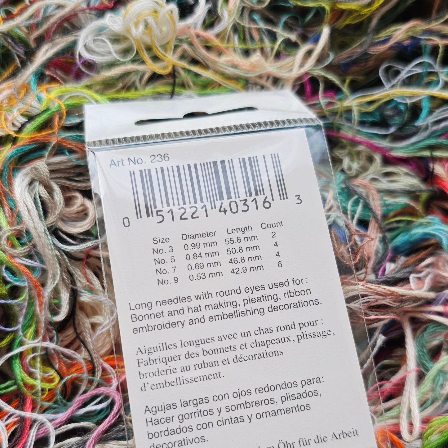 Assorted Milliner Needles