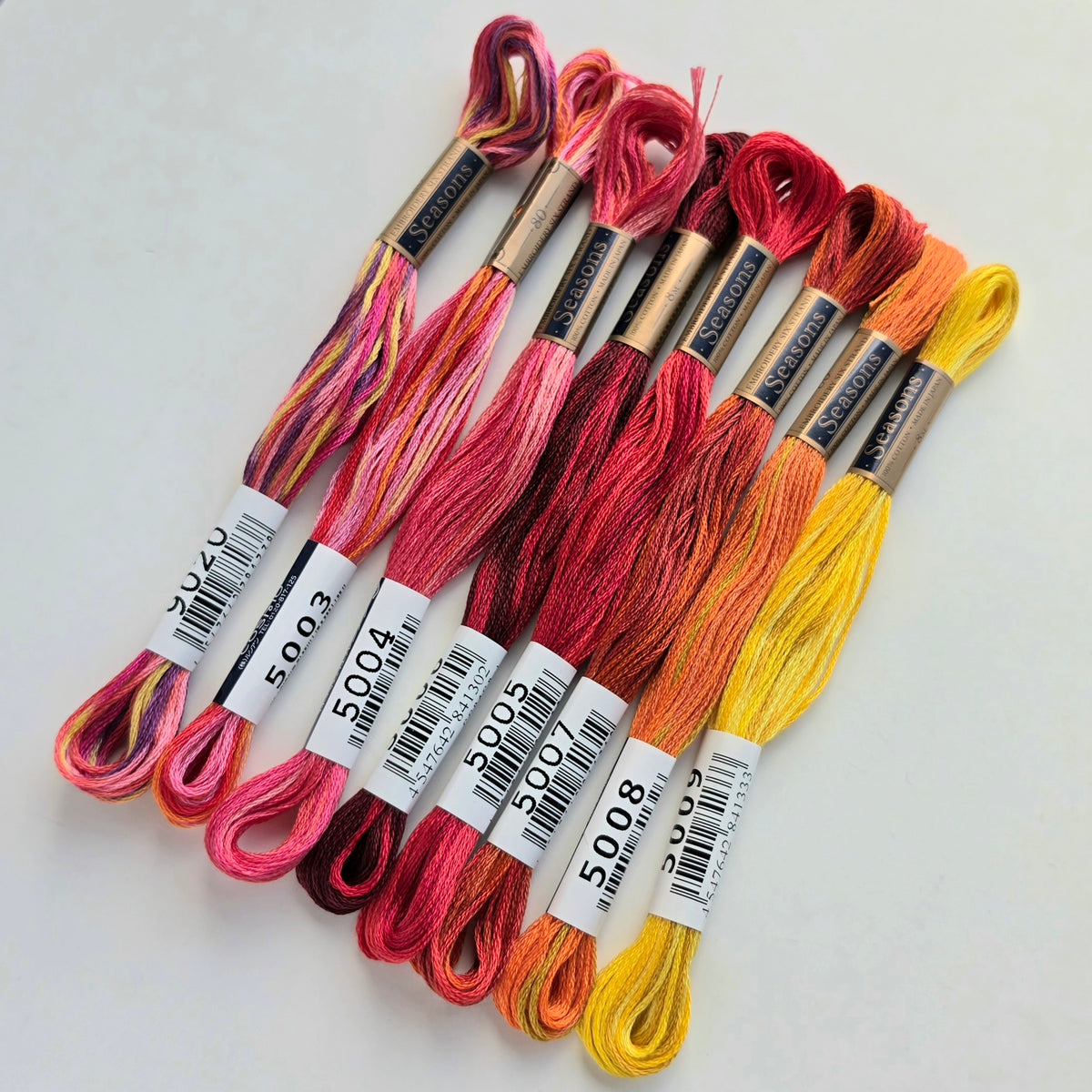 Warm Rainbow Seasons Floss Bundle
