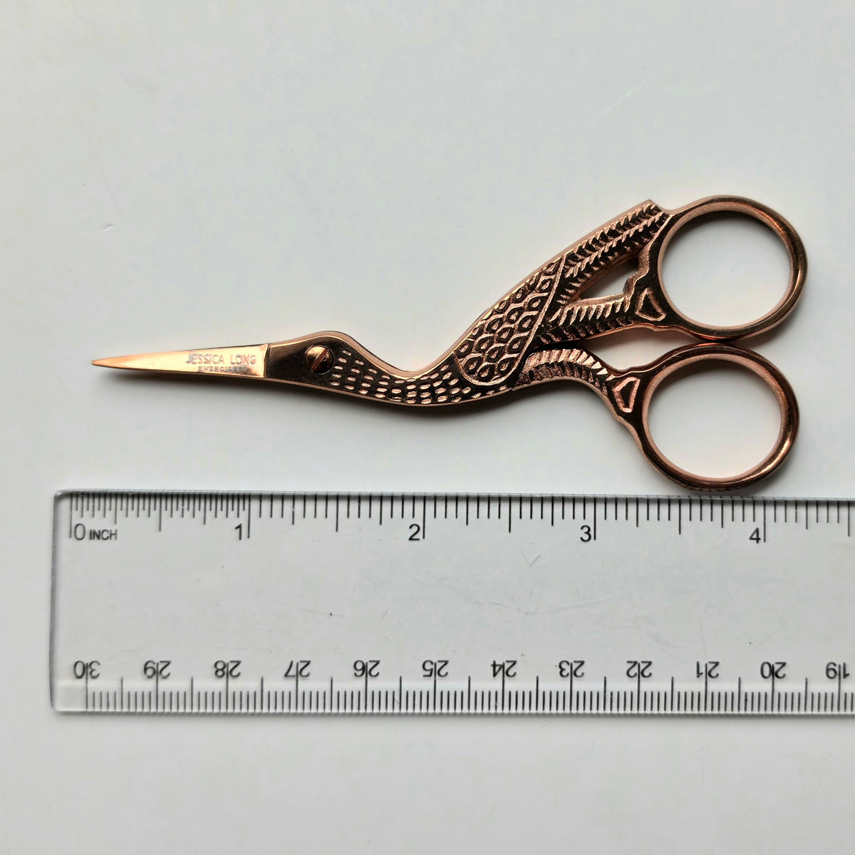Copper Stork Embroidery Scissors
