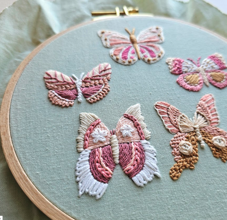 Butterfly Sampler Embroidery Kit