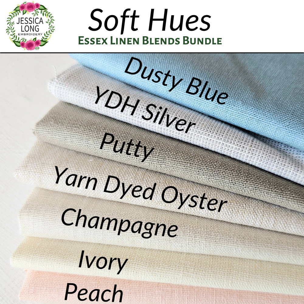 Essex Linen Blend Fabric Bundle: Soft Hues