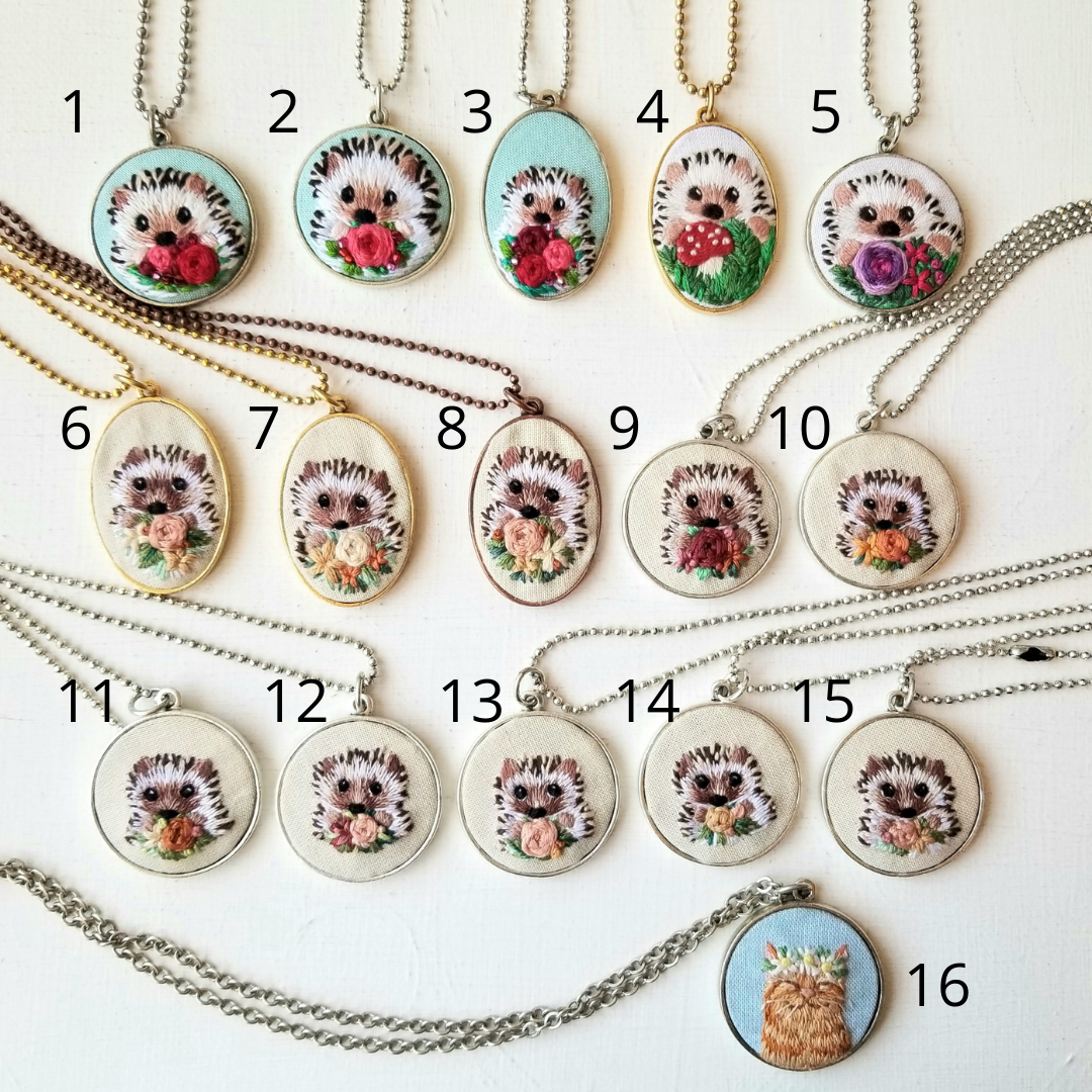 Hedgehog Necklaces