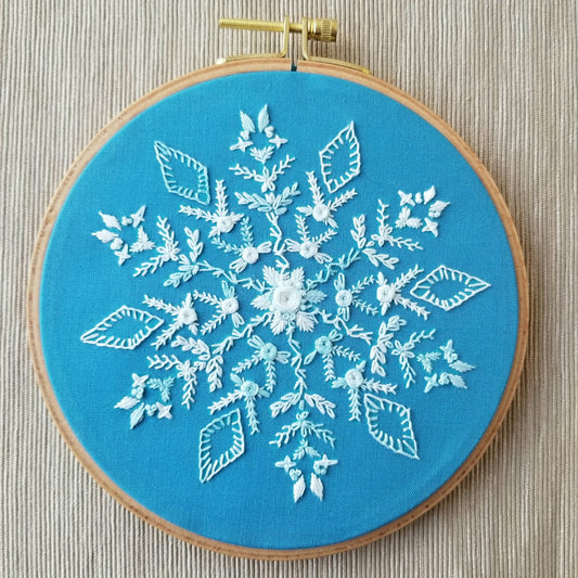 Snowflake Sampler Printed Fabric