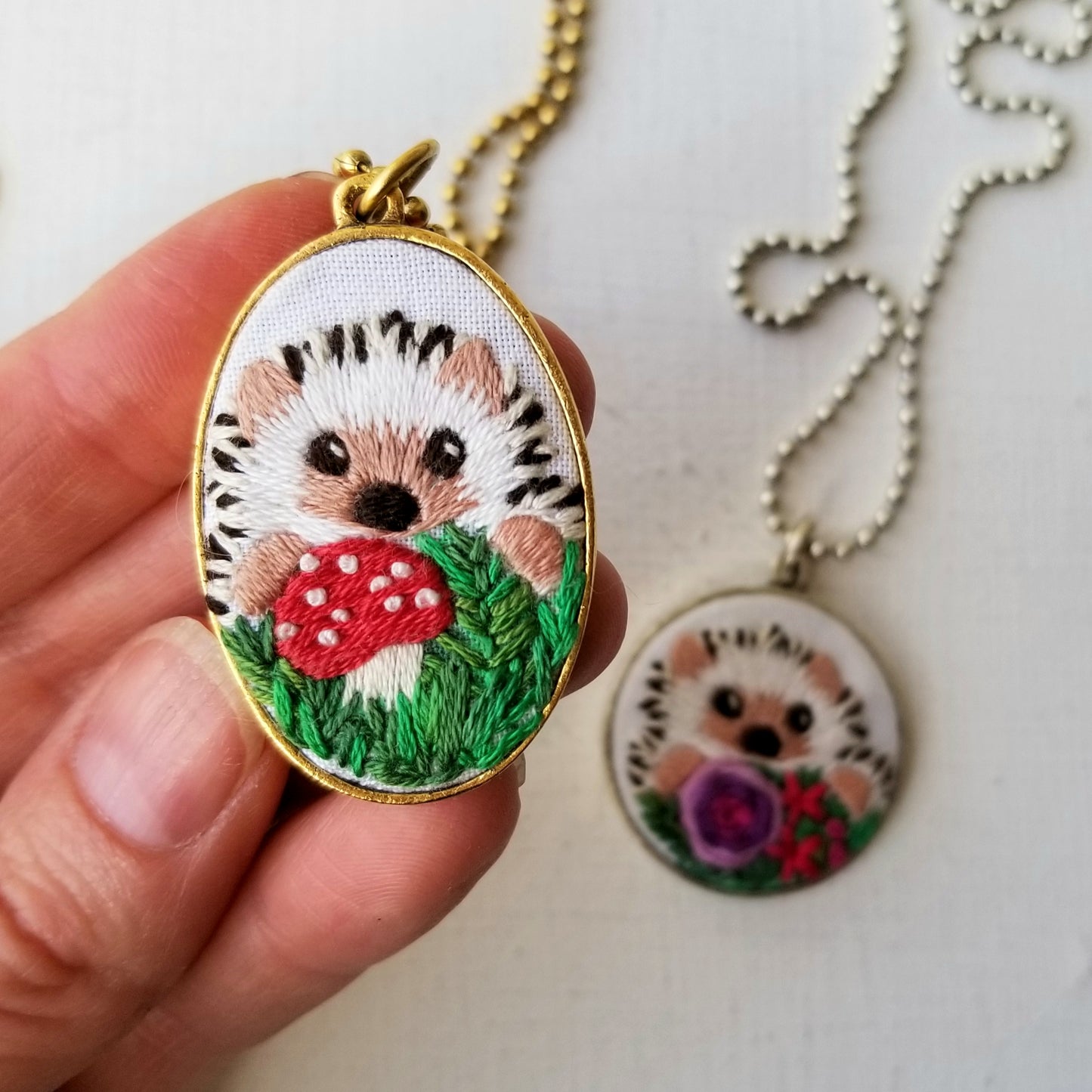 Hedgehog Necklaces