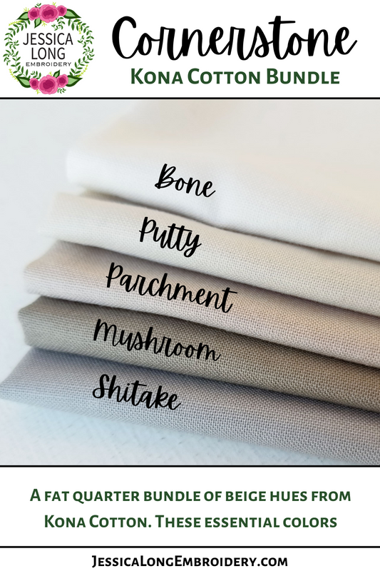 Kona Cotton Fabric Bundle: Cornerstone