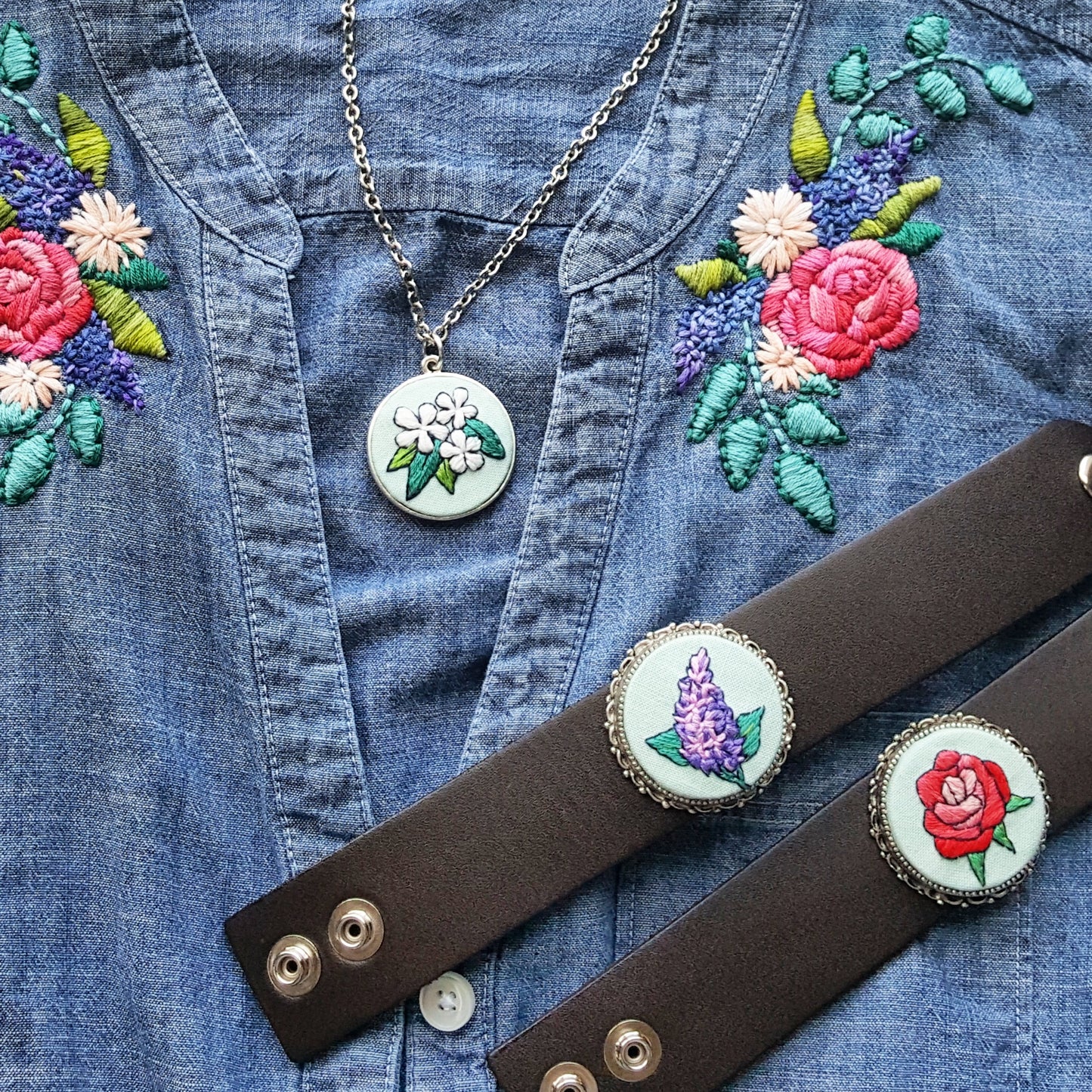 Favorite Flowers Mini Embroidery Patterns (PDF)
