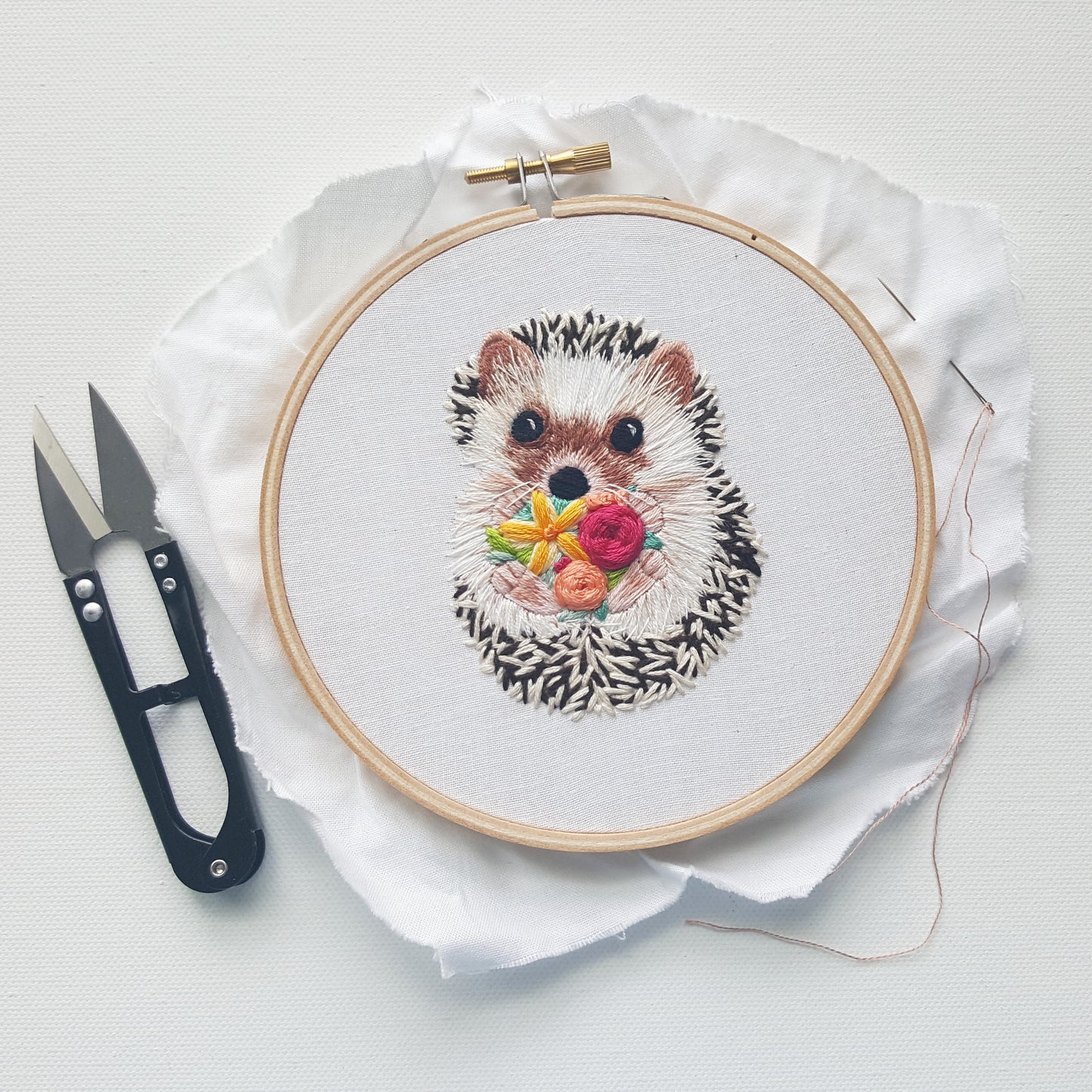 Hedgehog Embroidery Pattern (PDF)