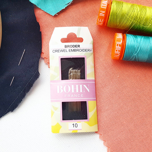 Bohin Size 10 Needles for Thread Painting