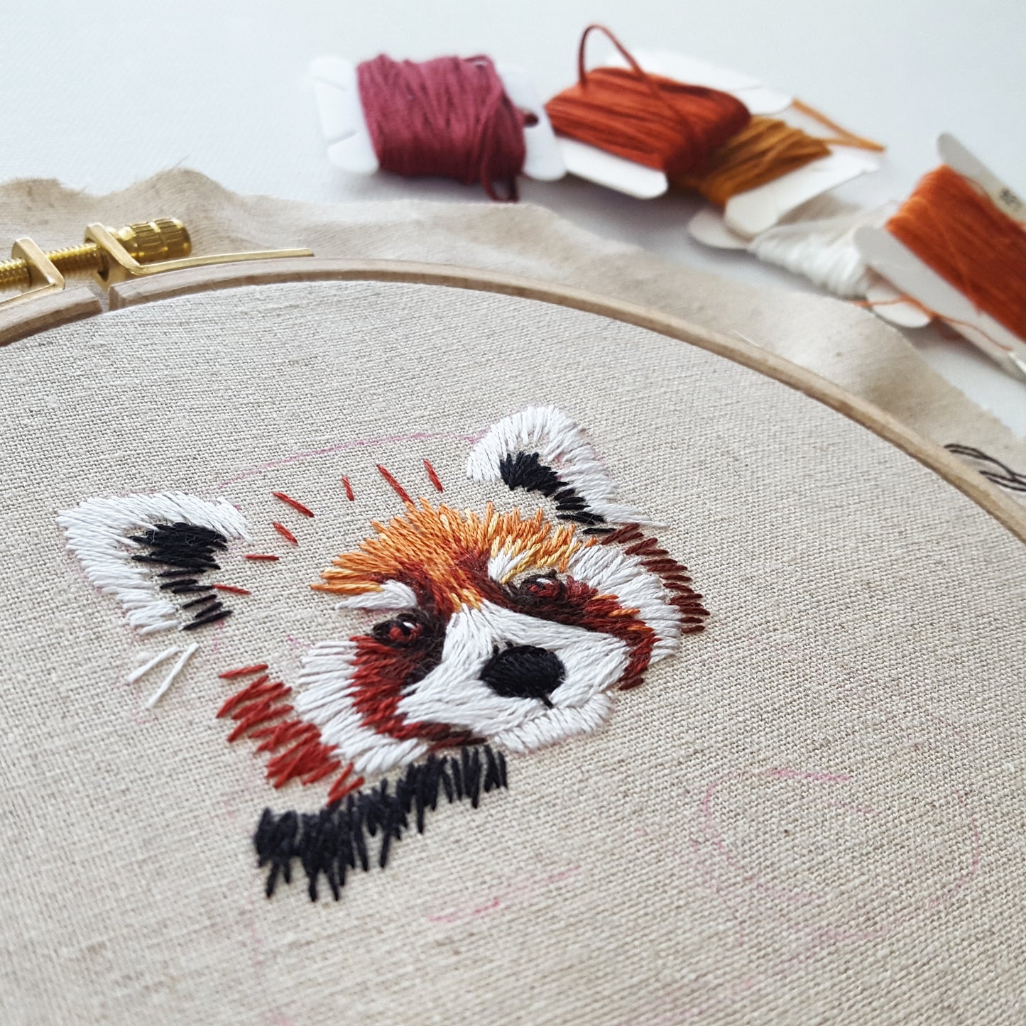 Red Panda Embroidery Pattern (PDF)