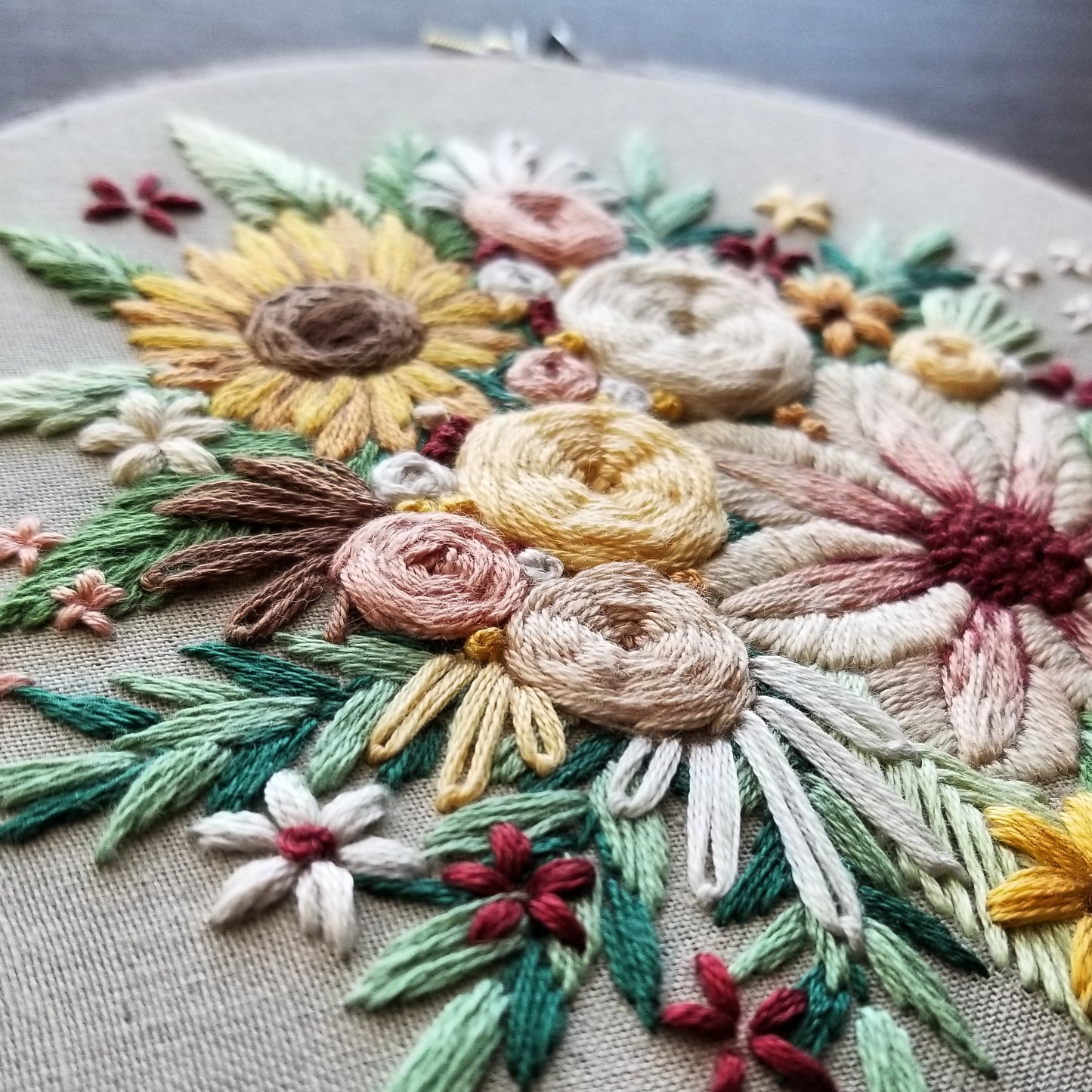 Floral Harvest Embroidery Pattern (PDF)