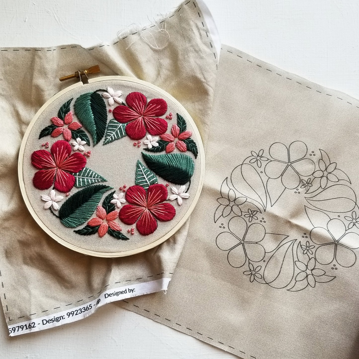 Floral Flourish Printed Fabric