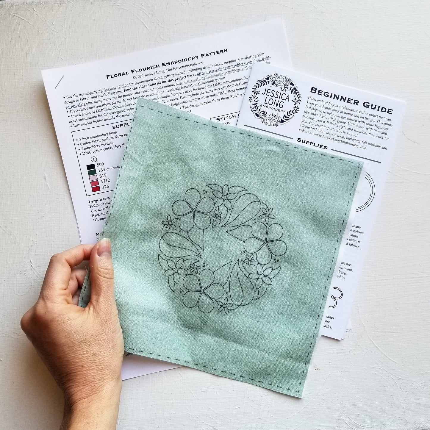 Floral Flourish Printed Fabric