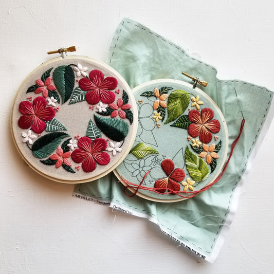 Floral Flourish Embroidery Pattern (PDF)