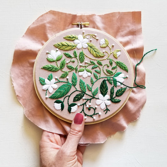 Blissful Blooms Embroidery Pattern (PDF)