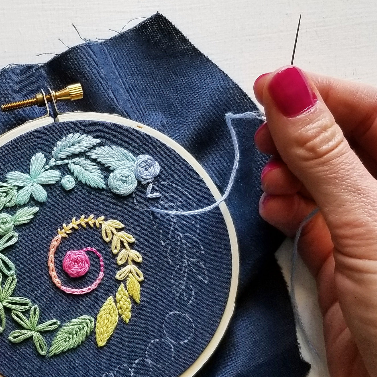 Spiral Sampler Beginner Embroidery Kit