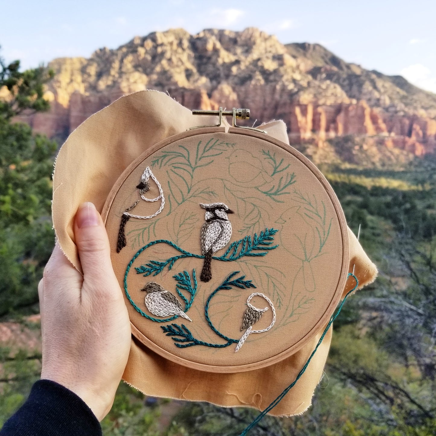 Winter Birds Embroidery Pattern (PDF)