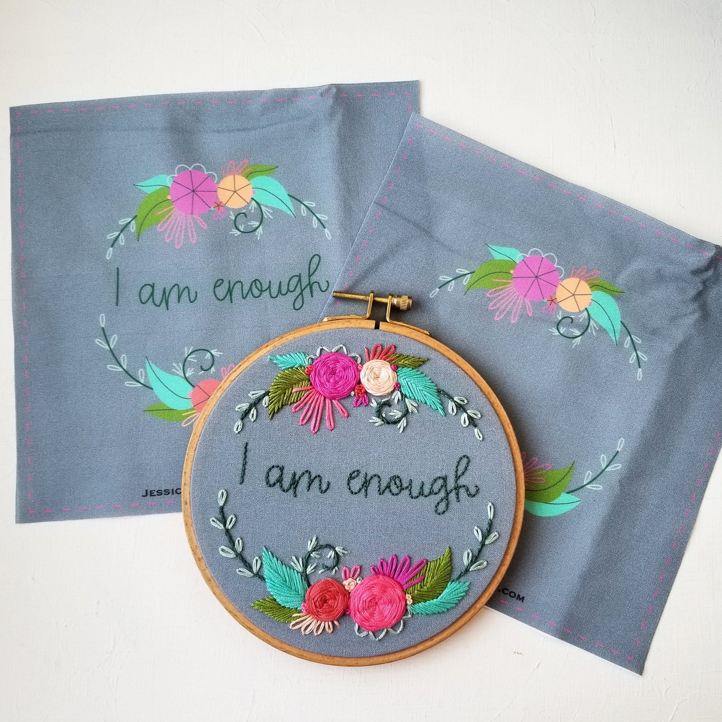 Words to Bloom By Printed Fabric