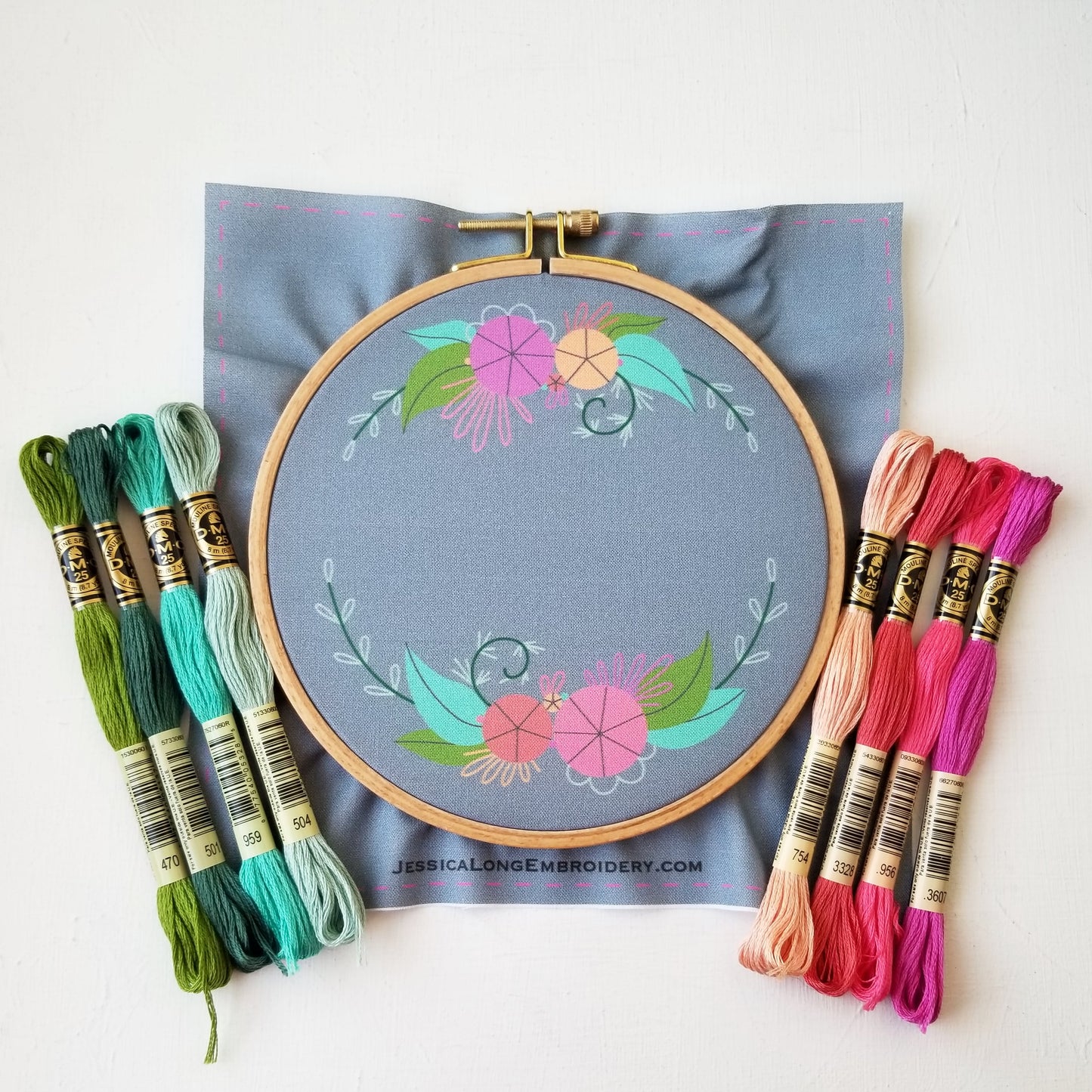 Words to Bloom By Embroidery Kit
