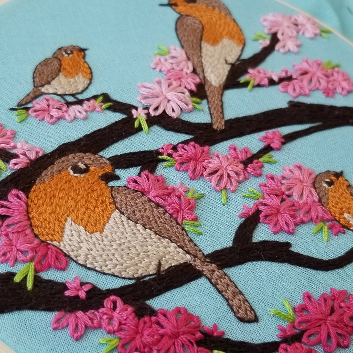 Spring Birds Embroidery Pattern (PDF)