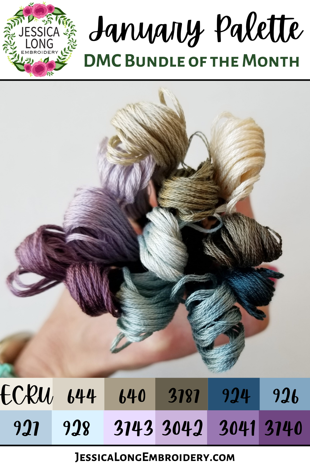 January DMC Floss Bundle