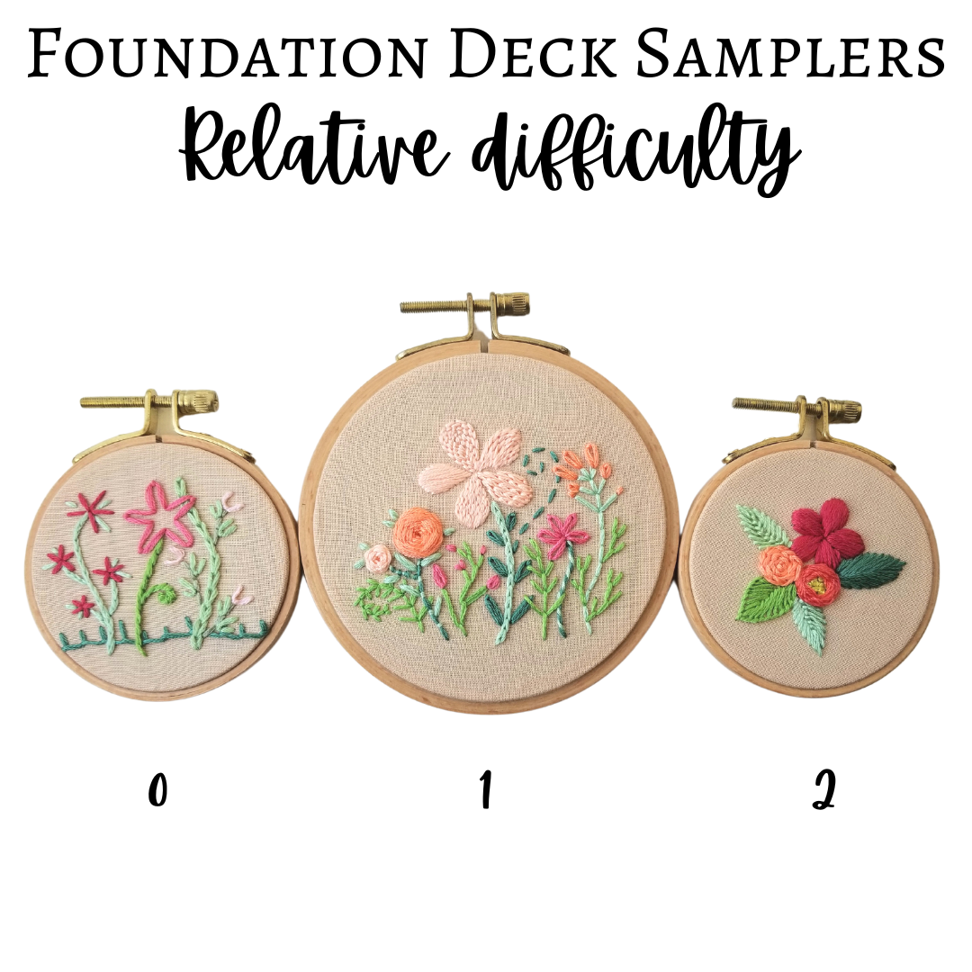 Hand Embroidery Companion Cards: Foundation Deck