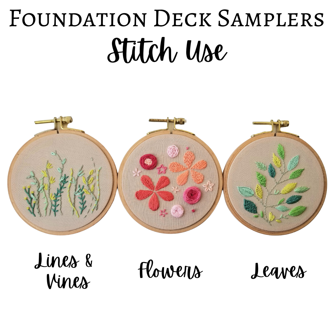 Hand Embroidery Companion Cards: Foundation Deck