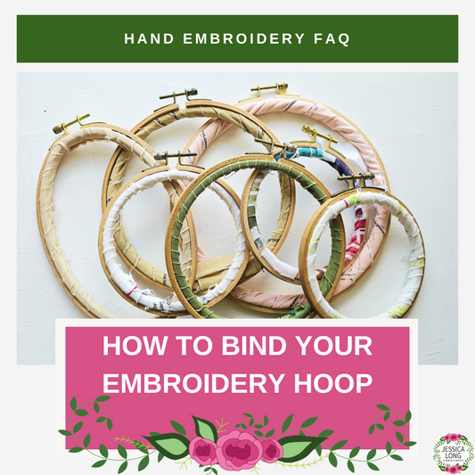 How to bind an embroidery hoop