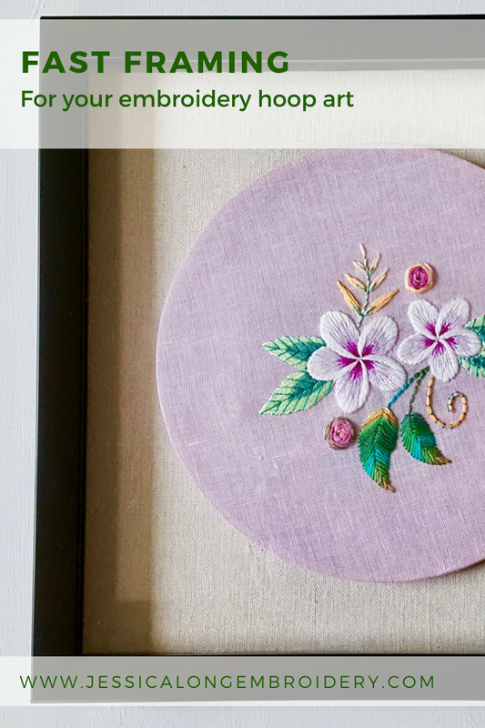 Fast Framing for Your Embroidery Art