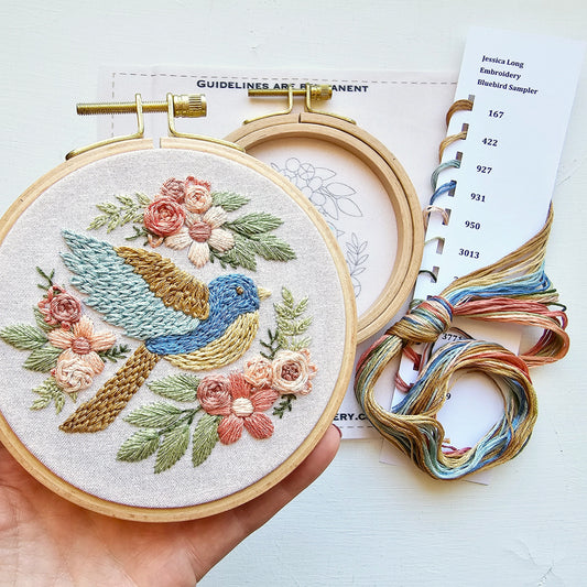 Bluebird Sampler Embroidery Kit