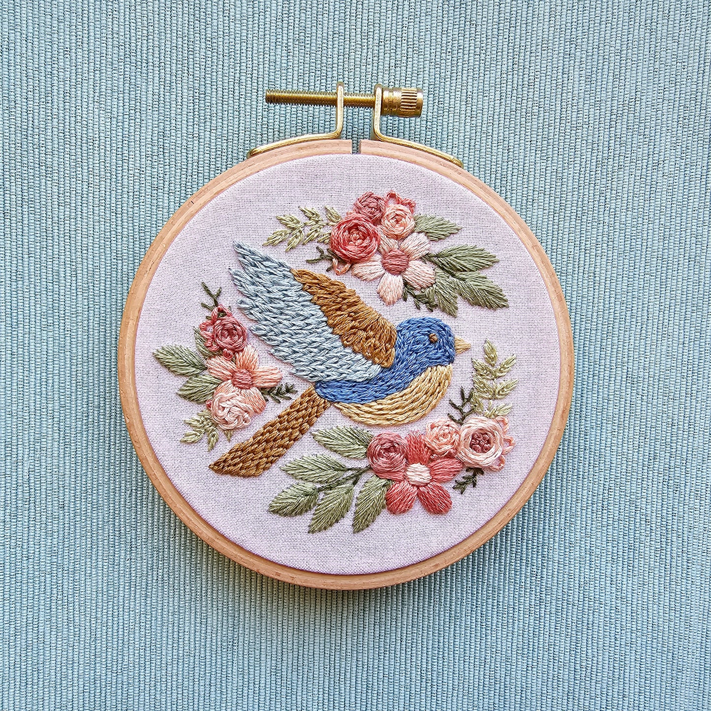 Bluebird Sampler Embroidery Pattern (PDF)