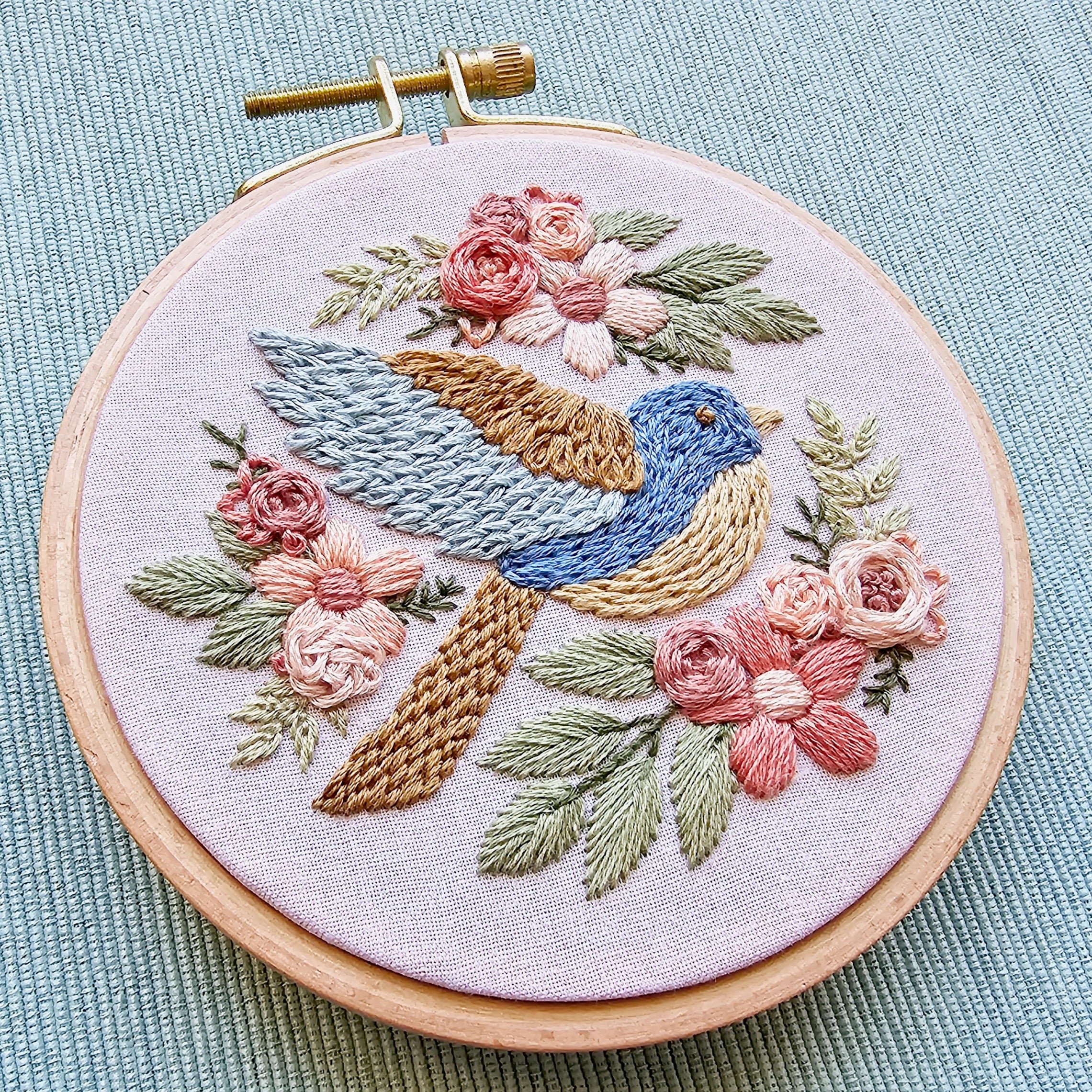 Sampler Embroidery Bluebird Sampler Embroidery Pattern (PDF) – Jessica Long Embroidery