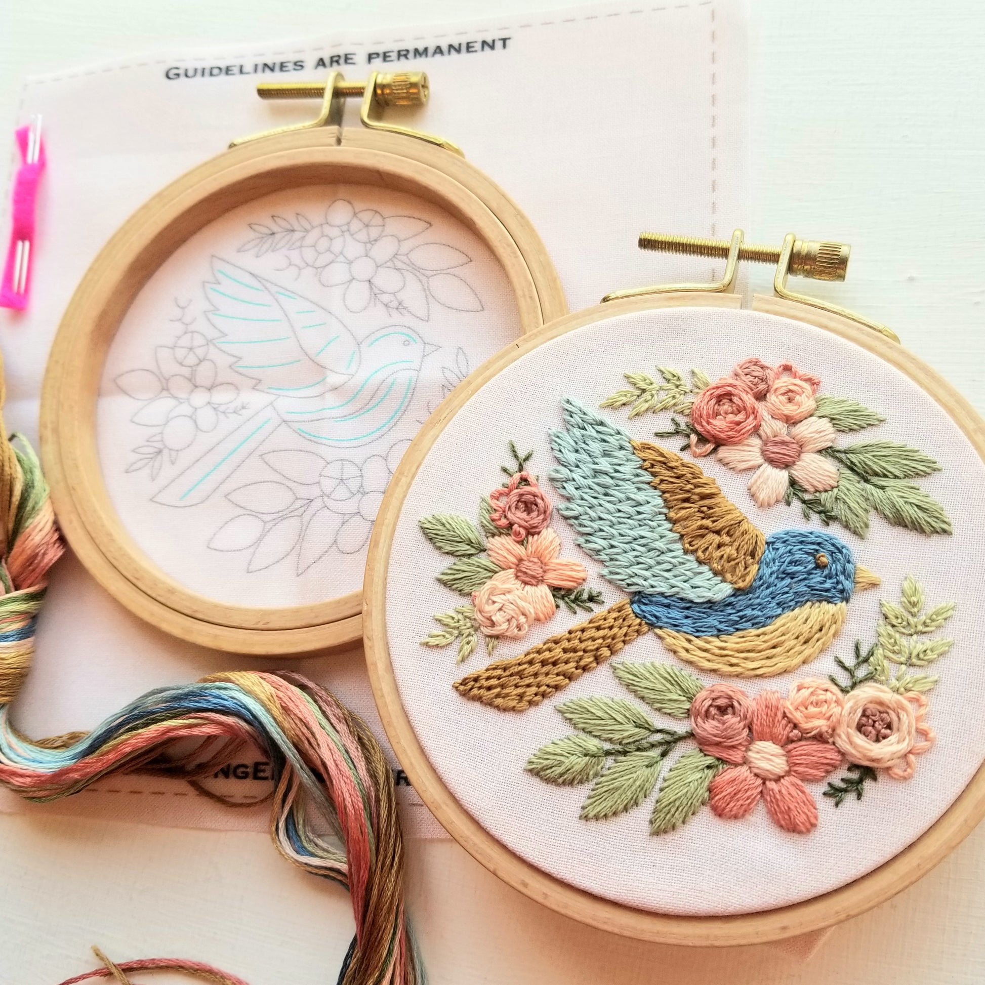 Embroidery Stitch Practice kit Embroidery kit for Beginners Hand Stitch  with Embroidery Accessories