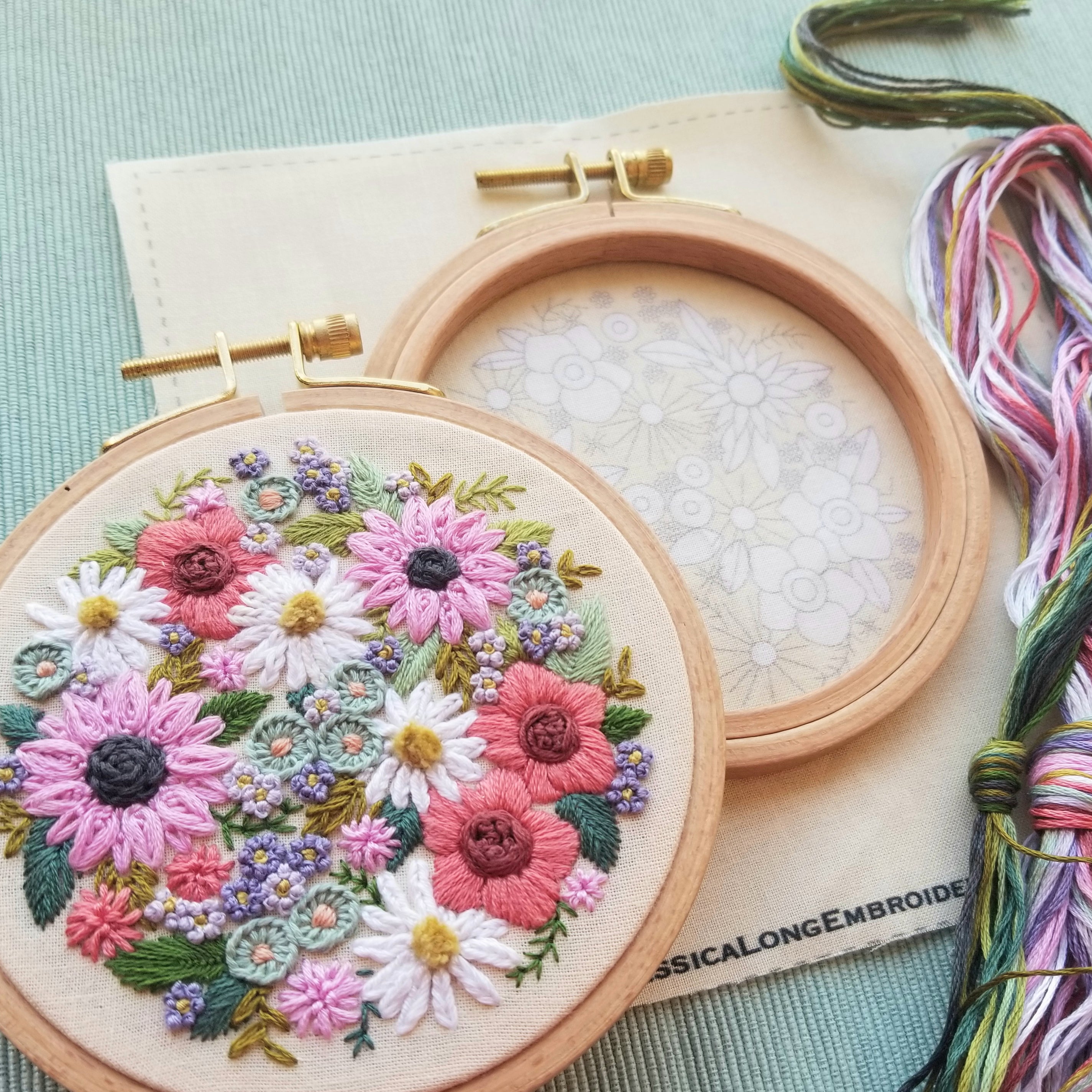 Hand Embroidery Designs &Supplies | Jessica Long Embroidery