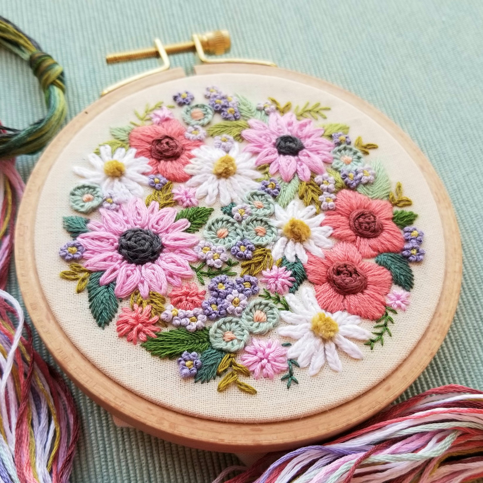 Wildflower Sampler Embroidery Kit Jessica Long Embroidery