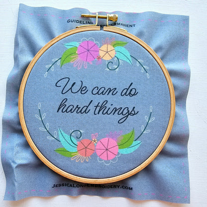 Words to Bloom By Printed Fabric