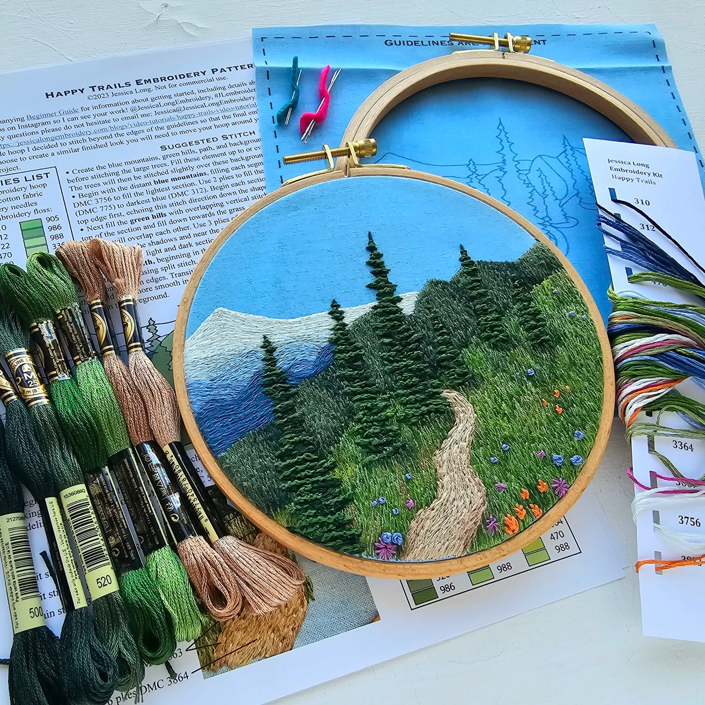 Happy Trails Embroidery Kit
