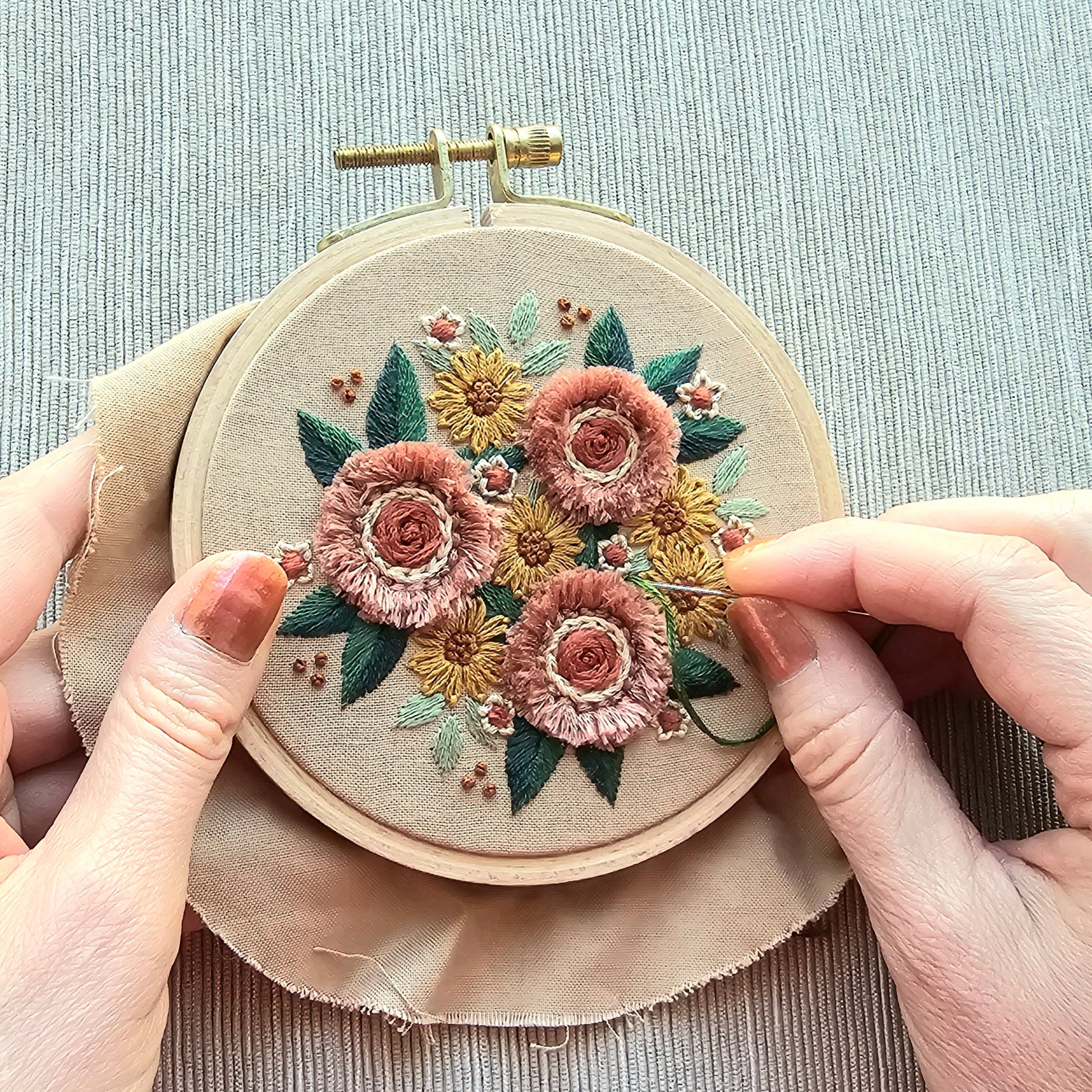 Harvest Bouquet Embroidery Kit
